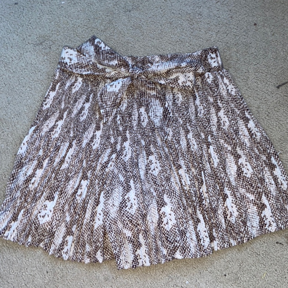 snake print flowy shorts